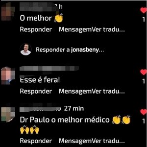 Agradecimentos ao Dr. Paulo Pereira pela melhora significativa dos sintomas através do tratamento com Medicina Integrativa